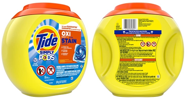 Purchase Tide Simply Pods + Oxi Laundry Detergent Soap Pods, Refreshing Breeze, 55 Count, 30 ounces on Amazon.com