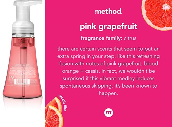 Purchase Method Foaming Hand Soap, Pink Grapefruit, 10 oz, 3 pack on Amazon.com