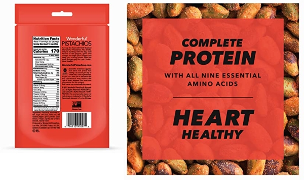 Purchase Wonderful Pistachios, No Shells, Chili Roasted Nuts, 11oz Resealable Bag on Amazon.com