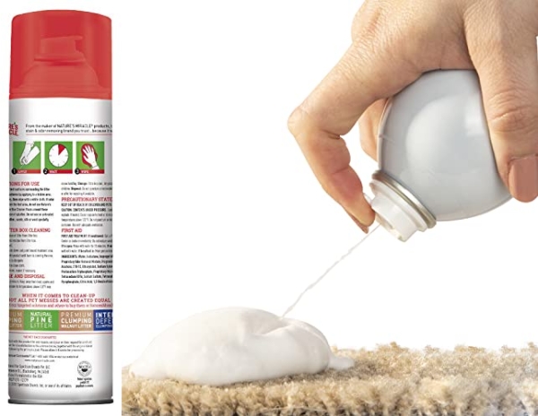 Purchase Nature's Miracle Litter Box Cleaner Foam on Amazon.com