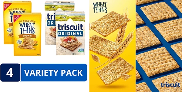 Purchase Wheat Thins Original and Triscuit Original Crackers Variety Pack, 4 Boxes on Amazon.com