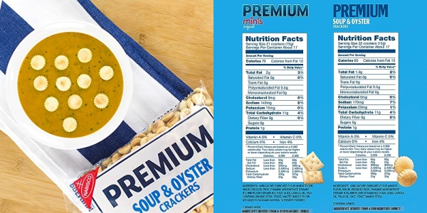 Purchase Premium Crackers Variety Pack, Soup & Oyster Crackers, 2 Bags and Premium Minis Original Saltine Crackers, 2 Boxes on Amazon.com