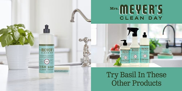 Purchase Mrs. Meyer's Liquid Dish Soap, Biodegradable Formula, Basil, 16 fl. oz on Amazon.com