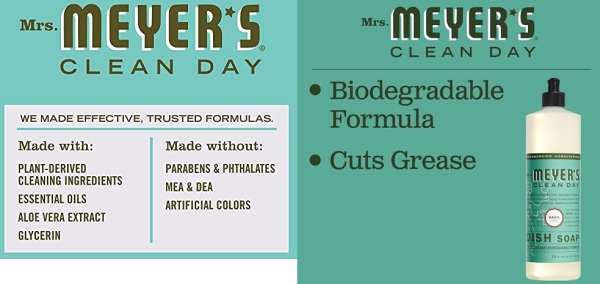 Purchase Mrs. Meyer's Liquid Dish Soap, Biodegradable Formula, Basil, 16 fl. oz on Amazon.com