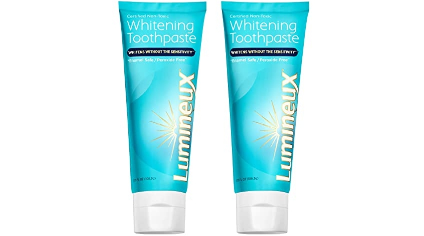 Purchase Lumineux Teeth Whitening Toothpaste 2 Pack - Enamel Safe for Sensitive & Whiter Teeth - Certified Non-Toxic, Fluoride Free, No Alcohol, Artificial Colors, SLS Free & Dentist Formulated - 3.75 Oz at Amazon.com