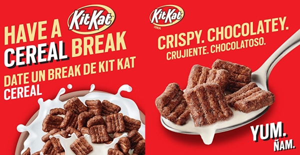 Purchase KIT KAT Chocolatey Cereal, Breakfast Cereal Made with Whole Grain, 11.5 oz on Amazon.com