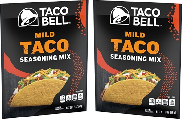 Purchase Taco Bell Mild Taco Seasoning Mix (1 oz Packet) on Amazon.com