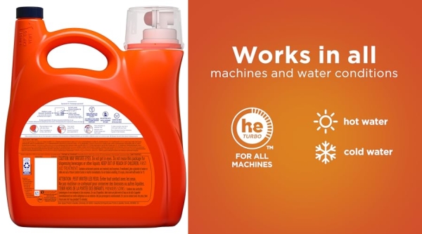 Purchase Tide Liquid Laundry Detergent, Original, 100 loads, 146 fl oz, HE Compatible on Amazon.com