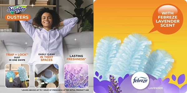 Purchase Swiffer Dusters, Ceiling Fan Duster, Multi Surface Refills with Febreze Lavender, 18 Count on Amazon.com