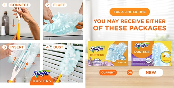 Purchase Swiffer Dusters, Ceiling Fan Duster, Multi Surface Refills with Febreze Lavender, 18 Count on Amazon.com