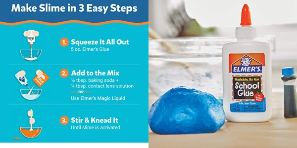 Purchase Elmer's Liquid School Glue, Washable, 4 Ounces Each, 12 Count - Great for Making Slime on Amazon.com