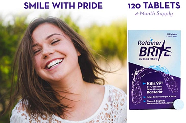 Purchase Retainer Brite Tablets for Cleaner Retainers and Dental Appliances - 120 Count on Amazon.com