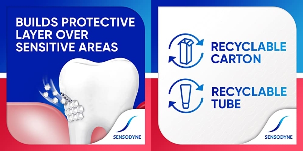 Purchase Sensodyne Sensitivity Toothpaste for Sensitive Teeth & Gum Problems, 3.4 Ounces (Pack of 3) on Amazon.com