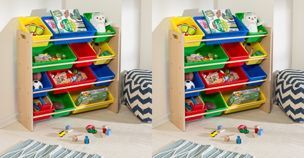 Purchase Honey-Can-Do Kids Toy Organizer and Storage Bins, Natural/Primary on Amazon.com