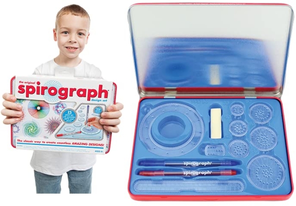 Purchase Spirograph Design Set Tin - Classic Gear Design Kit in a Collectors Tin - for Ages 8+ on Amazon.com