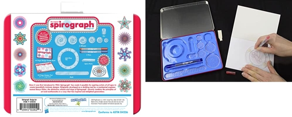 Purchase Spirograph Design Set Tin - Classic Gear Design Kit in a Collectors Tin - for Ages 8+ on Amazon.com