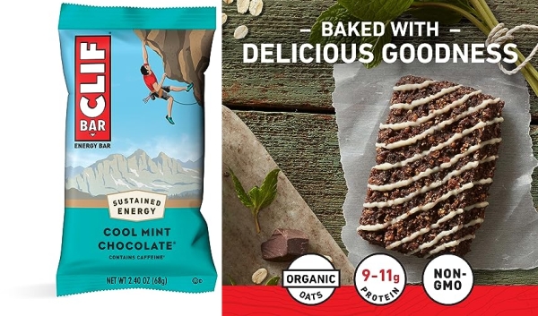 Purchase CLIF BAR - Cool Mint Chocolate with Caffeine (12 Pack) on Amazon.com