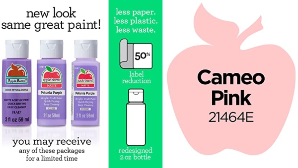 Purchase Apple Barrel Acrylic Paint in Assorted Colors (2 oz), 21464, Cameo Pink on Amazon.com