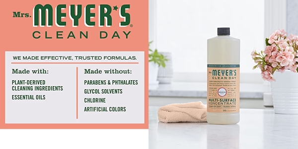 Purchase Mrs. Meyer's Clean Day Multi-Surface Concentrate, Geranium, 32 fl oz, 2 ct on Amazon.com