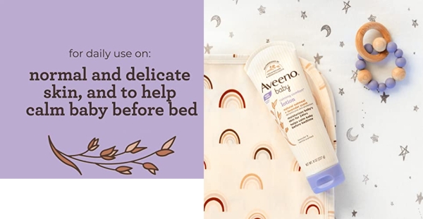 Purchase Aveeno Baby Calming Comfort Moisturizing Lotion with Lavender, Vanilla and Natural Oatmeal, 18 fl. oz on Amazon.com