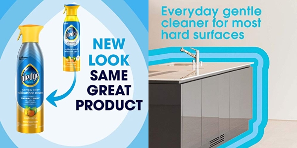 Purchase Pledge Antibacterial Multisurface Cleaner Spray, Fresh Citrus - Household Antibacterial Spray, 9.7 oz on Amazon.com