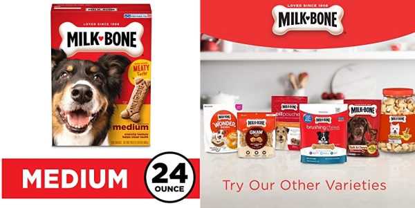Purchase Milk-Bone Original Dog Treats Biscuits for Medium Dogs, 24 Ounces on Amazon.com