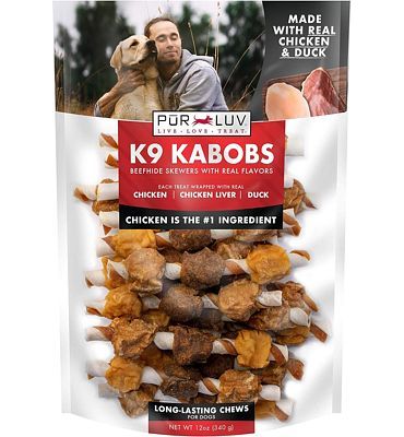 Purchase Pur Luv K9 Kabob Real Chicken and Duck Dog Treats, 12 oz at Amazon.com