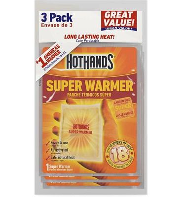 Purchase HotHands Super Warmers - Up to 18 Hours Heat - 3 Individual at Amazon.com