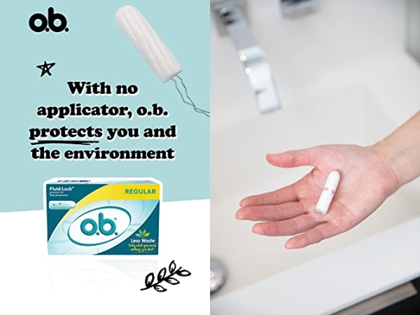 Purchase o.b. Applicator Free Digital Tampons, Super Plus - 40 Count, saSAXDS on Amazon.com