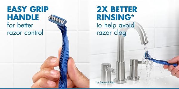 Purchase Gillette Sensor3 Men's Disposable Razor, 8 Count, Mens Razors / Blades on Amazon.com