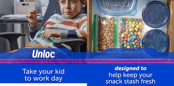 Purchase Ziploc Snack Bags, Snack, 3 Pack, 90 ct on Amazon.com