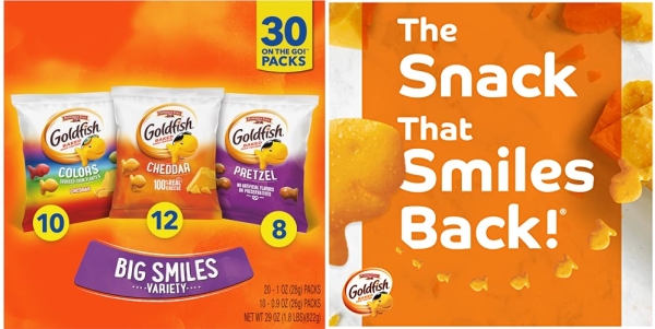 Purchase Pepperidge Farm, Goldfish, Crackers, Classic Mix, 29 oz, Variety Pack, Box, Snack Packs, Pack Of 30 on Amazon.com