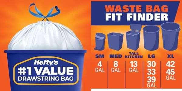 Purchase Hefty Strong Tall Kitchen Trash Bags - 13 Gallon, 90 Count on Amazon.com