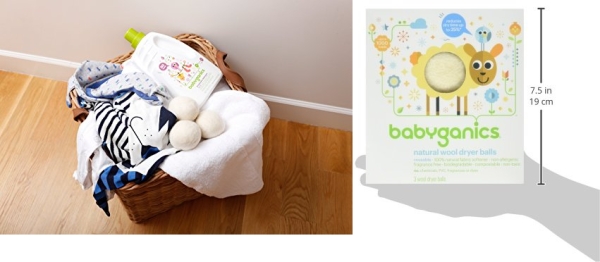 Purchase Babyganics Natural Wool Laundry Dryer Balls on Amazon.com