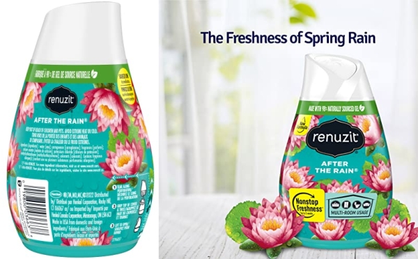 Purchase Renuzit Adjustable Air Freshener Gel, After The Rain, 7 Ounces (6 Count) on Amazon.com