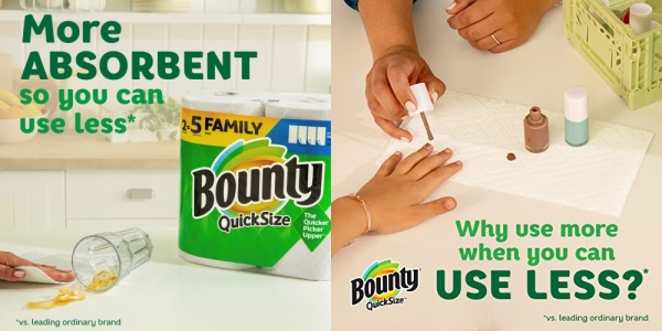 Purchase Bounty Quick-Size Paper Towels, White, Family Rolls, 12 Count (Equal to 30 Regular Rolls) on Amazon.com