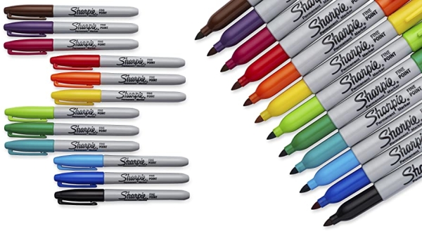 Purchase Sharpie Color Burst Permanent Markers, Fine Point, Assorted Colors, 24 Count on Amazon.com