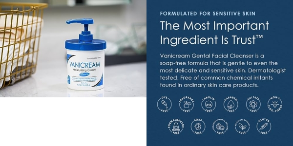Purchase Vanicream Moisturizing Cream with Pump, 16 Ounce on Amazon.com