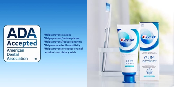 Purchase Crest Toothpaste Gum Detoxify Deep Clean, 4.1oz (Pack of 3) on Amazon.com