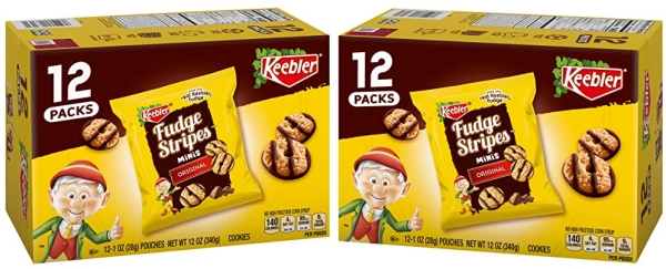 Purchase Keebler On-The-Go Fudge Stripes Cookies, 12oz, 12ct on Amazon.com