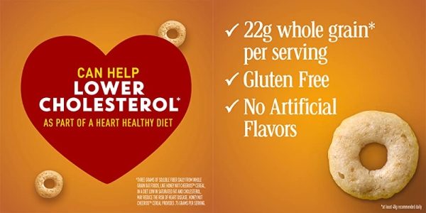 Purchase Honey Nut Cheerios Heart Healthy Cereal, Gluten Free Cereal With Whole Grain Oats, Mega Size, 29.4 OZ on Amazon.com