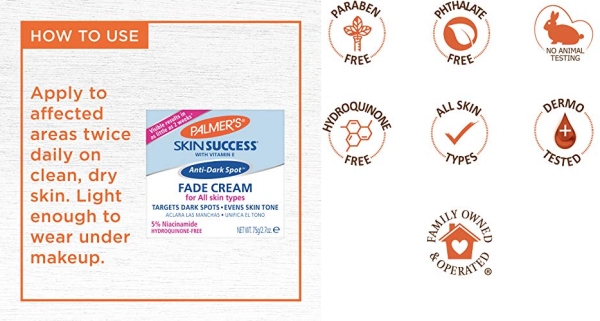 Purchase Palmer's Skin Success Anti-Dark Spot Fade Cream for All Skin Types, 2.7 Ounce on Amazon.com