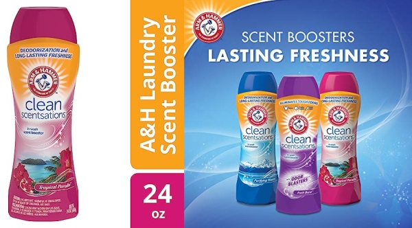 Purchase Arm & Hammer In-Wash Scent Booster, Tropical Paradise, 24 oz, Pack of 4 on Amazon.com