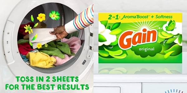 Purchase Gain Dryer Sheets, Original, 240 Count on Amazon.com