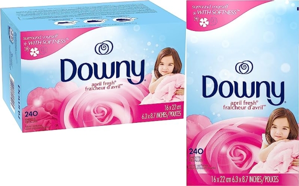 Purchase Downy April Fresh Fabric Softener Dryer Sheets, 240 count on Amazon.com