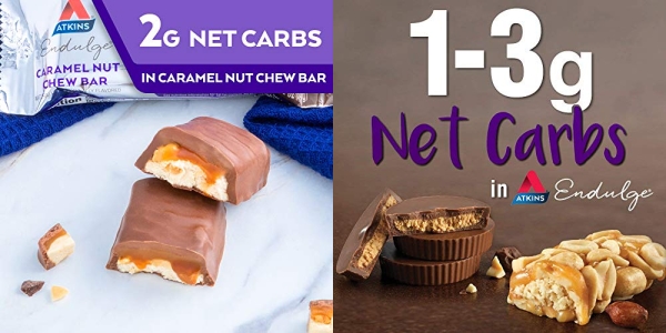 Purchase Atkins Endulge Treat, Caramel Nut Chew Bar, Keto Friendly, 10 Count (Value Pack) on Amazon.com