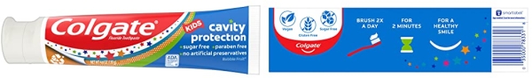 Purchase Colgate Kids Cavity Protection Toothpaste, Bubble Flavor, 4.6 Ounce on Amazon.com