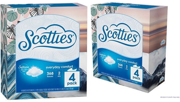 Purchase Scotties Everyday Comfort Facial Tissues, 92 Tissues per Box, 4 Pack, 92 Count (Pack of 4) on Amazon.com