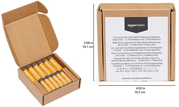 Purchase Amazon Basics AA & AAA Batteries - 24 High-Performance Value Pack on Amazon.com