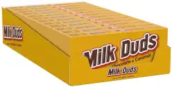 MILK DUDS Chocolate and Caramel Candy Boxes, 5 oz (12 Count)
